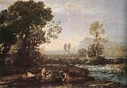 Claude Lorrain Landscape with Rest in Flight to Egypt fg oil